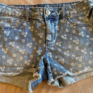 Lauren Conrad Flower Jean Shorts (Like NEW!)